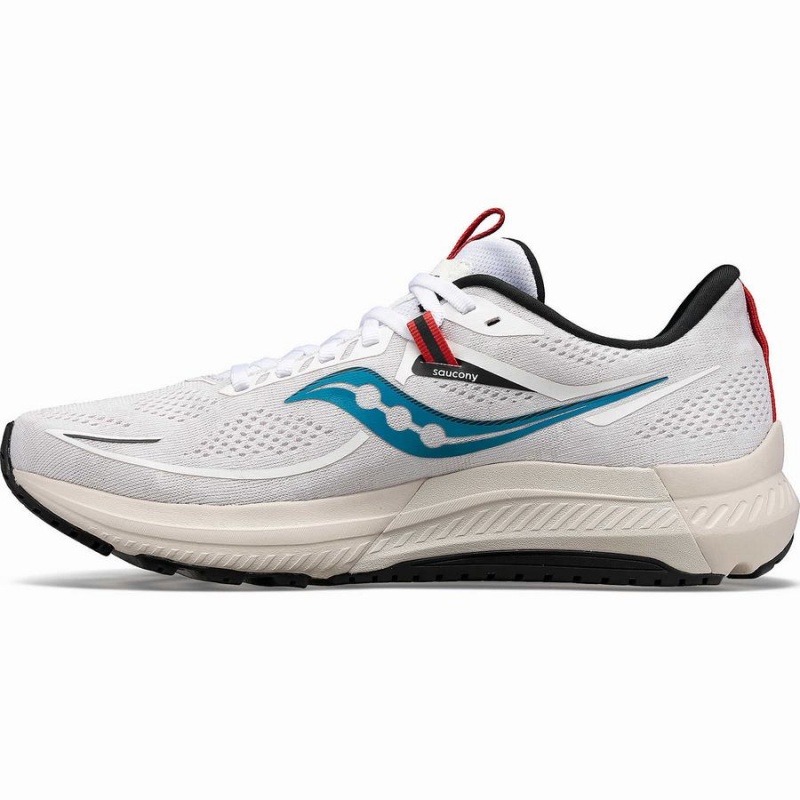 White / Brown Saucony Omni 21 Men's Running Shoes | Philippines S82135-J39