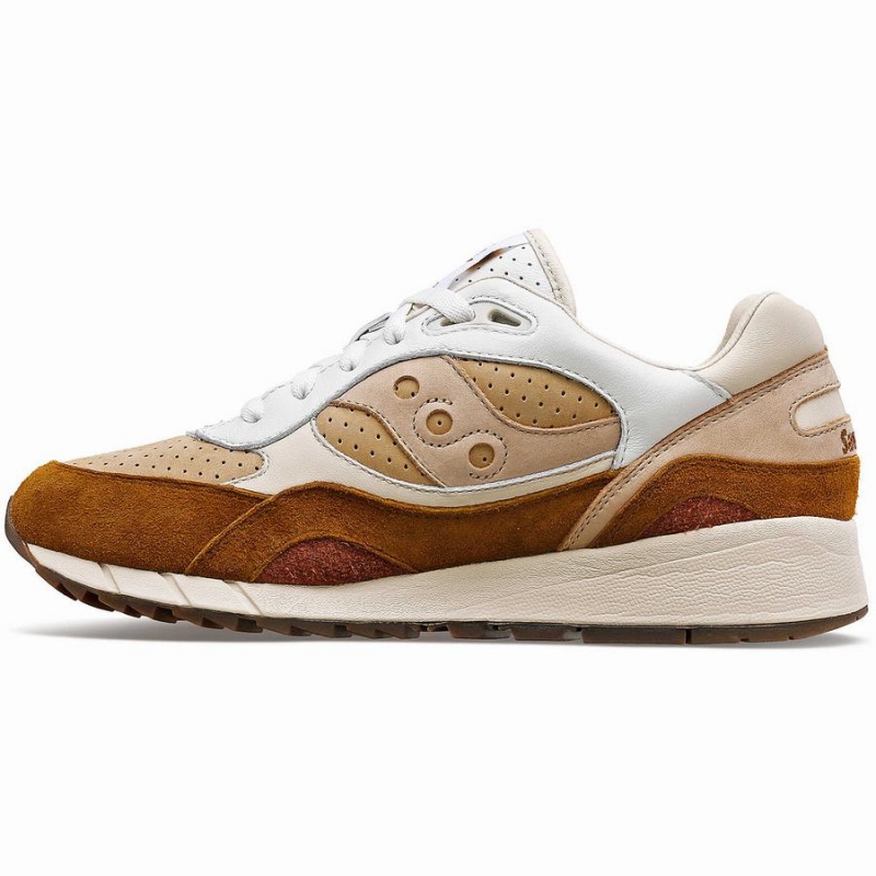 White / Brown Saucony Shadow 6000 Cappuccino Women's Sneakers | Philippines S48176-A45