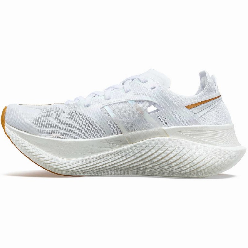 White / Gold Saucony Endorphin Elite Men's Running Shoes | Philippines S12397-K42