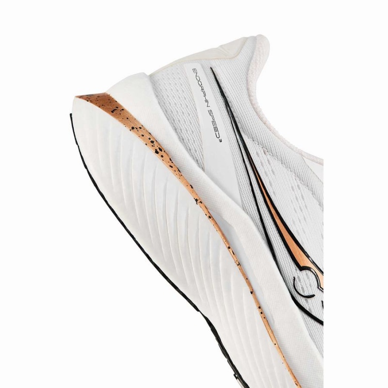 White / Gold Saucony Endorphin Speed 3 Men's Running Shoes | Philippines S76852-X62