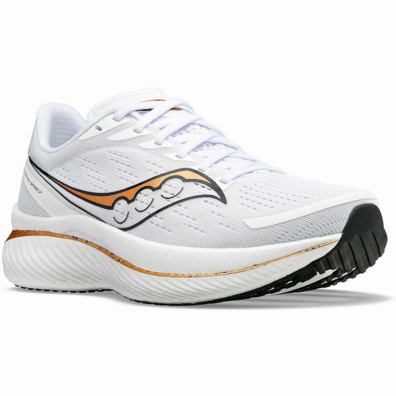 White / Gold Saucony Endorphin Speed 3 Women's Running Shoes | Philippines S96458-W80