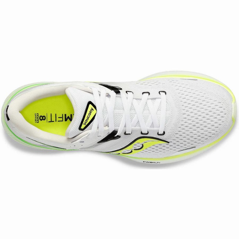 White / Green Saucony Ride 16 Men's Running Shoes | Philippines S98476-X17