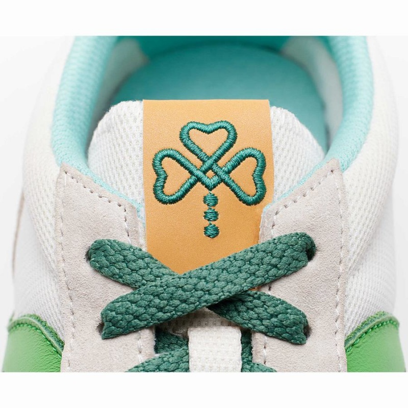 White / Green Saucony Shamrock Jazz 81 Men's Sneakers | Philippines S91054-H12