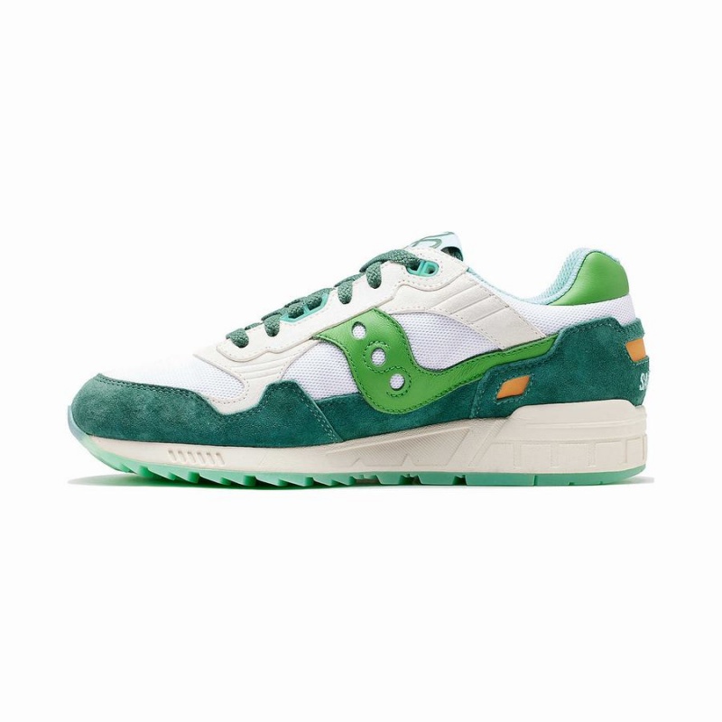 White / Green Saucony Shamrock Shadow 5000 Women's Sneakers | Philippines S50463-X06