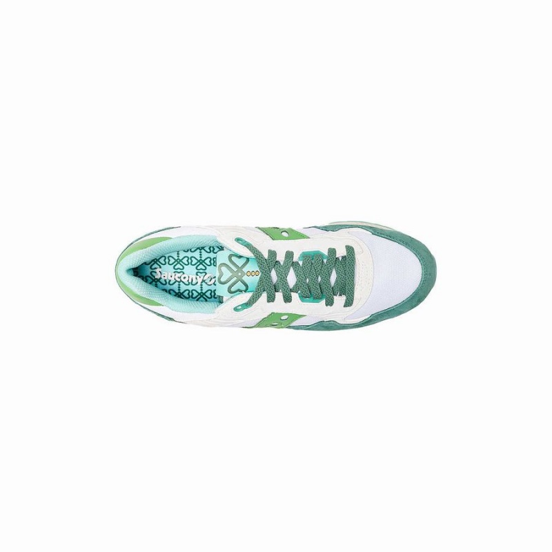 White / Green Saucony Shamrock Shadow 5000 Women's Sneakers | Philippines S50463-X06