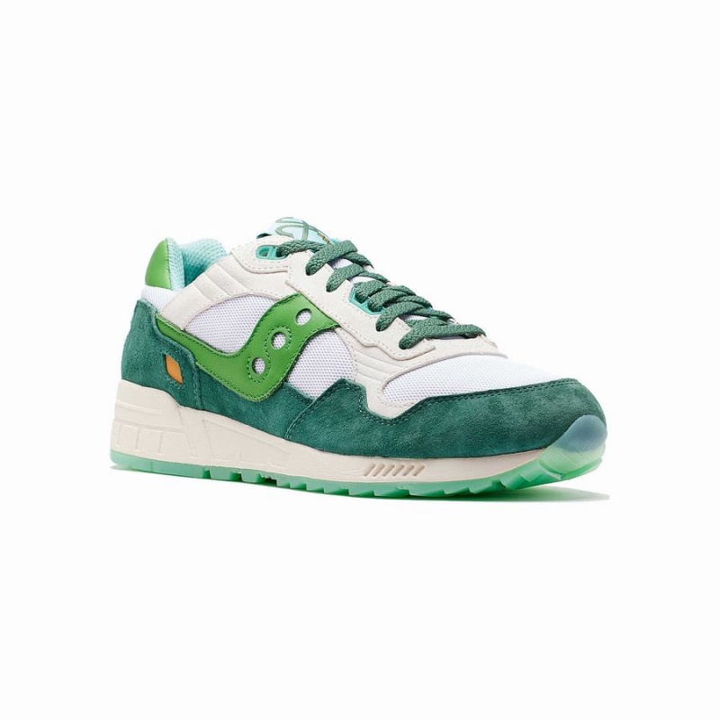 White / Green Saucony Shamrock Shadow 5000 Women's Sneakers | Philippines S50463-X06