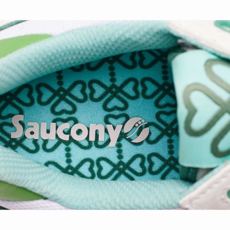 White / Green Saucony Shamrock Shadow 5000 Women's Sneakers | Philippines S50463-X06