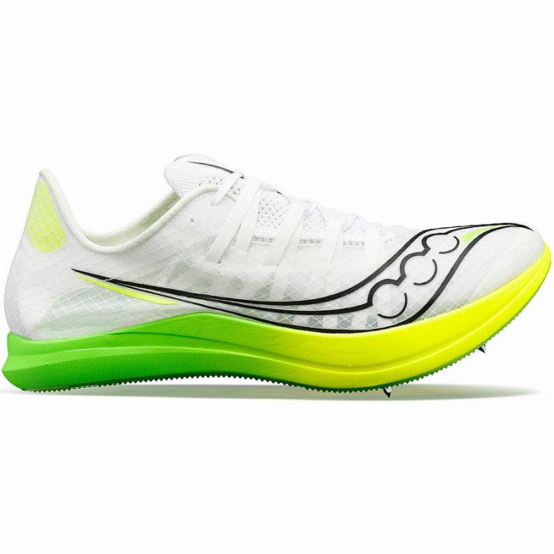 White / Green Saucony Terminal VT Men\'s Track Spikes | Philippines S57482-D45