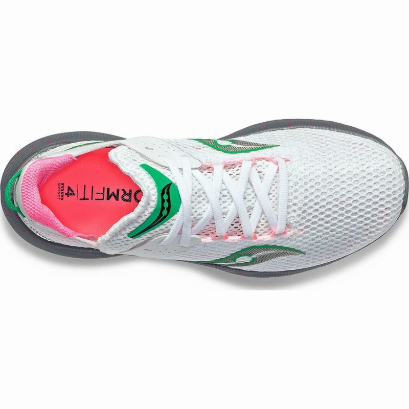 White / Grey Saucony Kinvara 14 Women's Running Shoes | Philippines S30957-C31