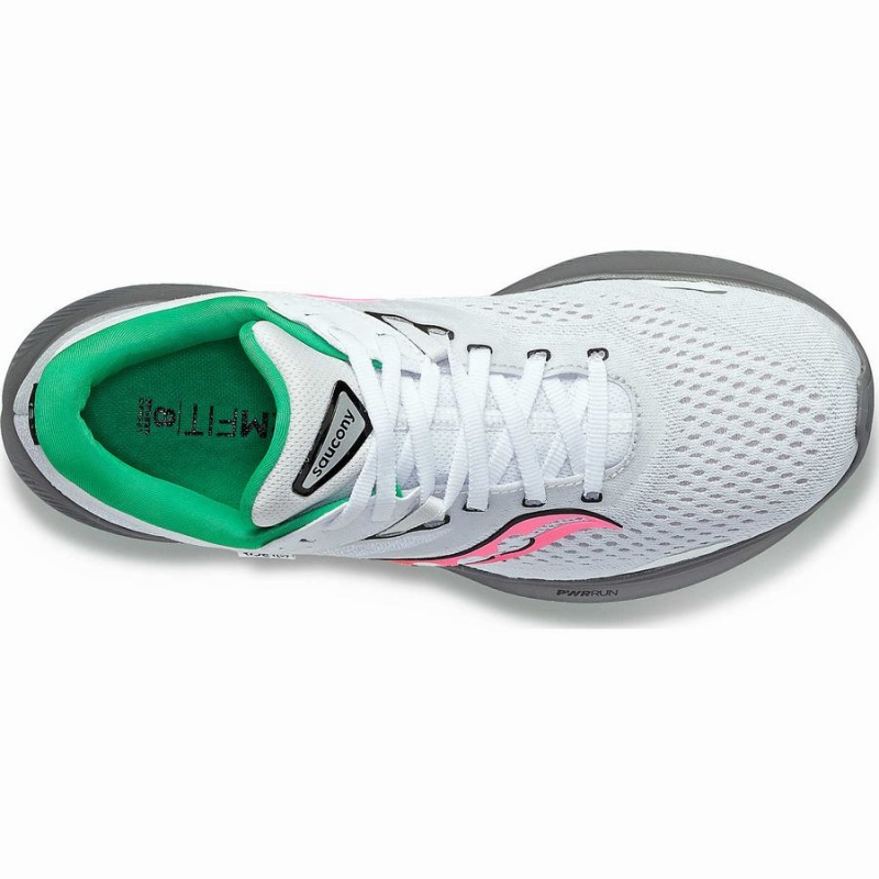 White / Grey Saucony Ride 16 Women's Running Shoes | Philippines S20368-L54