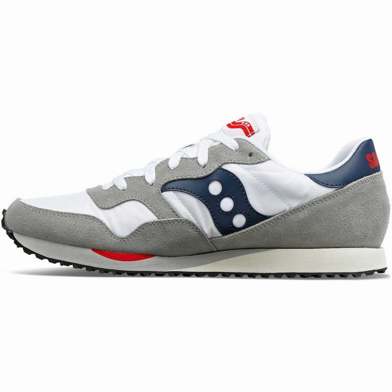 White / Navy Saucony DXN Trainer Men's Sneakers | Philippines S34768-F69