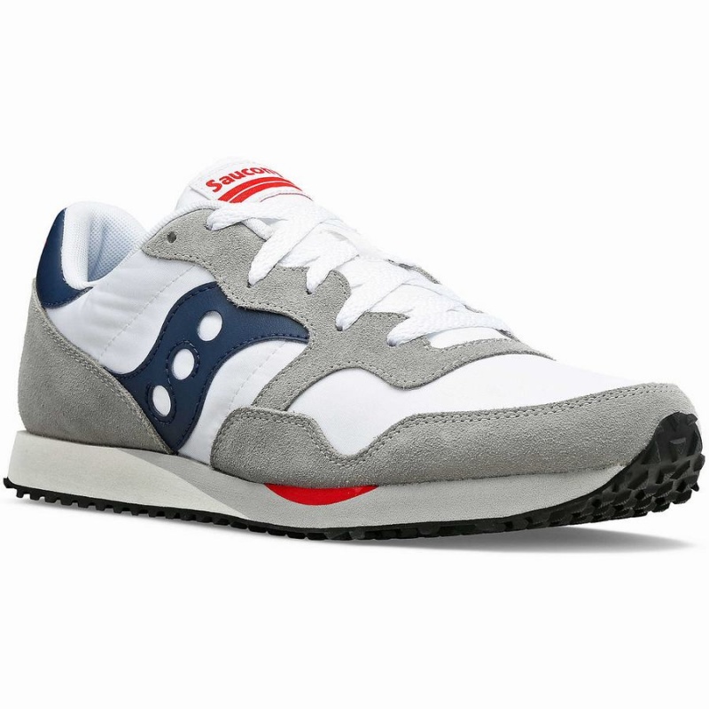 White / Navy Saucony DXN Trainer Men's Sneakers | Philippines S34768-F69