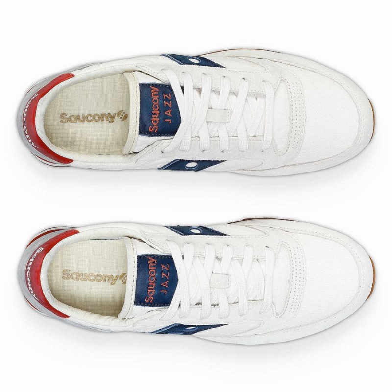 White / Navy Saucony Jazz Original Stonewash Women's Sneakers | Philippines S90453-E54