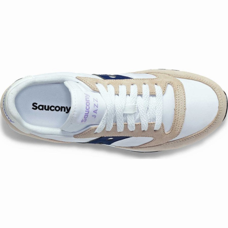 White / Navy Saucony Jazz Original Women's Sneakers | Philippines S09823-U90