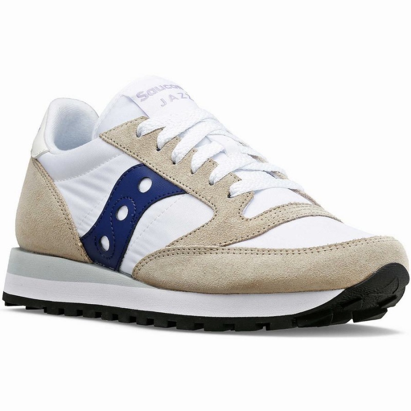 White / Navy Saucony Jazz Original Women's Sneakers | Philippines S09823-U90