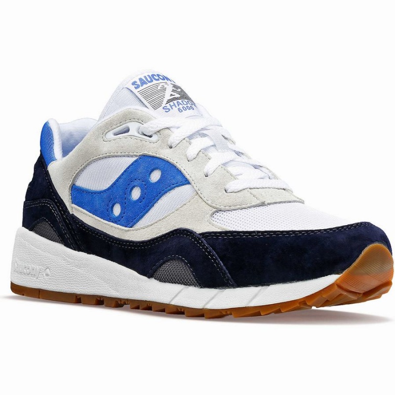 White / Navy / Blue Saucony Shadow 6000 Women's Sneakers | Philippines S20647-K71