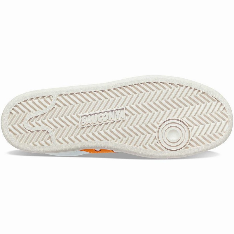 White / Orange Saucony Jazz Court Premium Men's Sneakers | Philippines S26501-R95