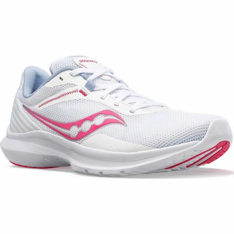 White / Pink Saucony Convergence Women's Walking Shoes | Philippines S49856-H49