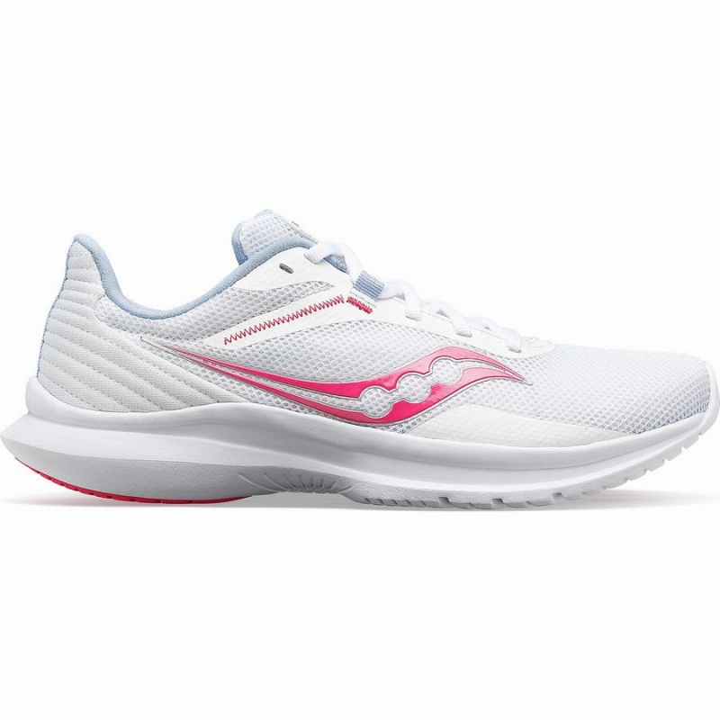 White / Pink Saucony Convergence Women\'s Walking Shoes | Philippines S49856-H49