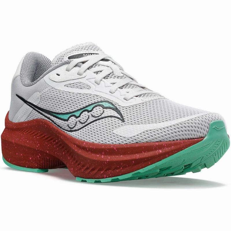 White / Red Saucony Axon 3 Women's Running Shoes | Philippines S26530-P36