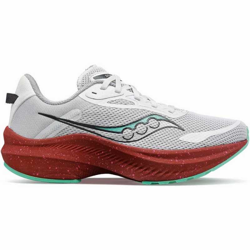 White / Red Saucony Axon 3 Women\'s Running Shoes | Philippines S26530-P36