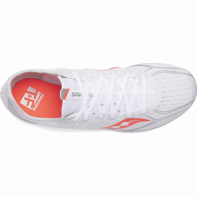 White / Red Saucony Endorphin 3 Spike Women's Track Spikes | Philippines S21863-L39