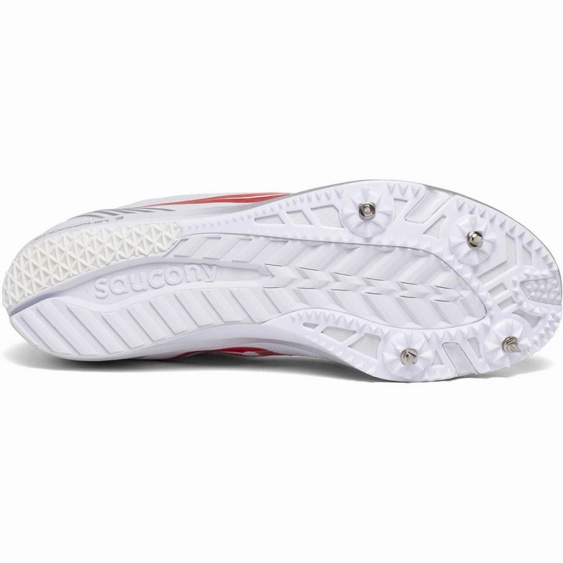 White / Red Saucony Endorphin 3 Spike Women's Track Spikes | Philippines S21863-L39