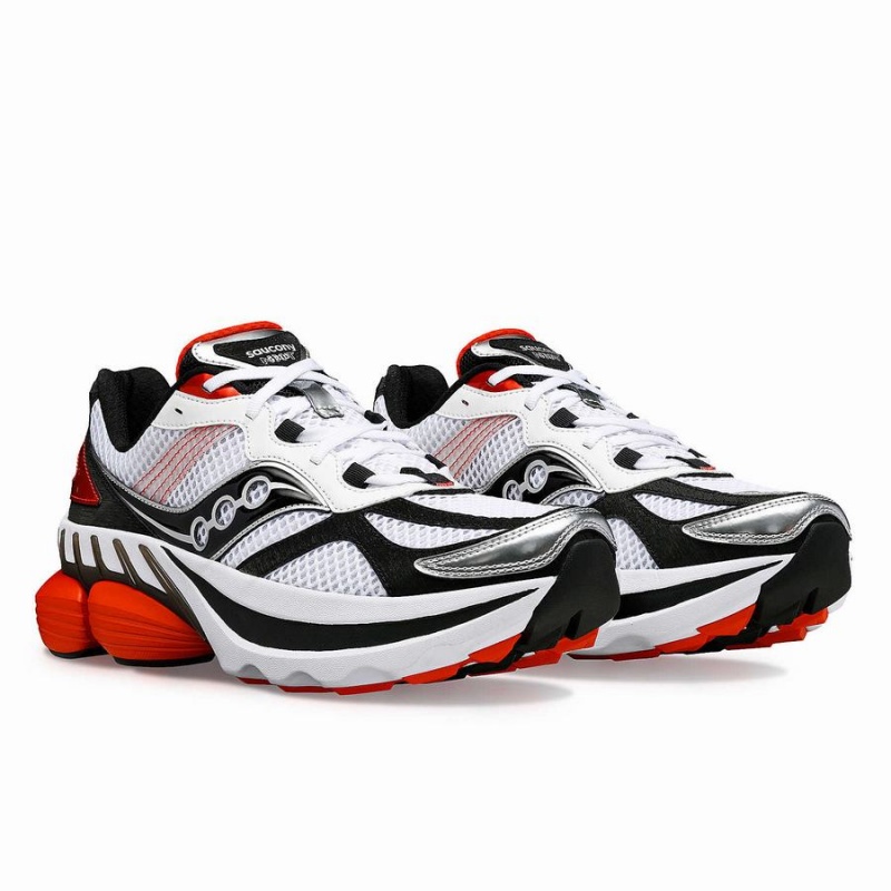 White / Red Saucony Grid NXT Men's Sneakers | Philippines S37204-G85