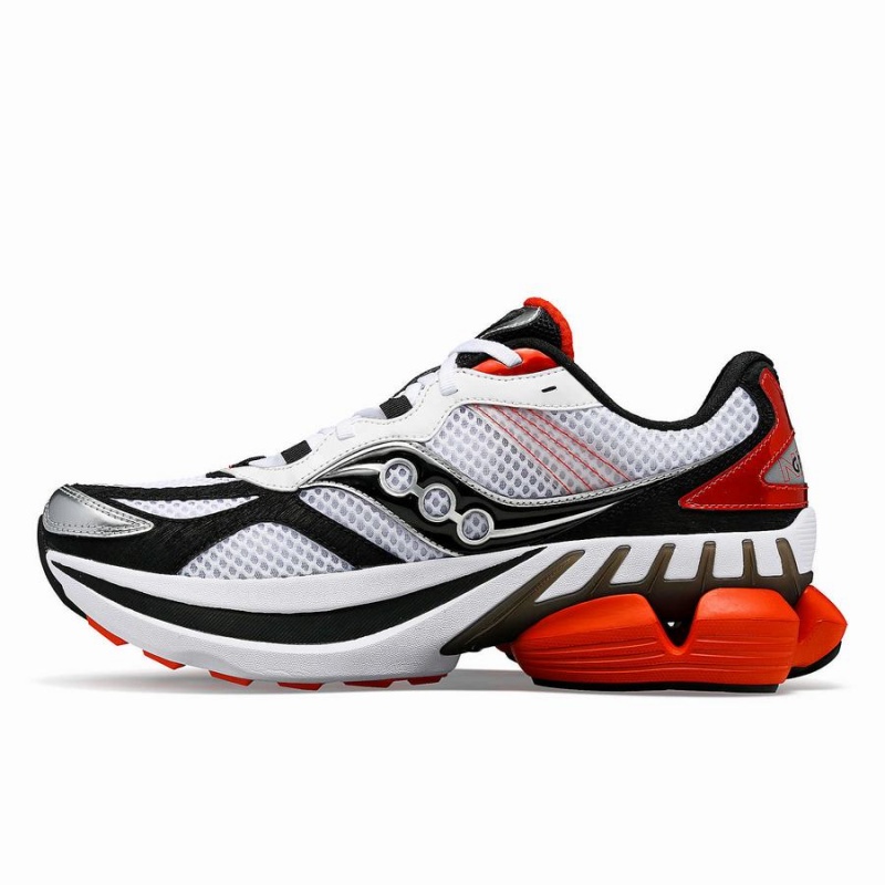 White / Red Saucony Grid NXT Men's Sneakers | Philippines S37204-G85