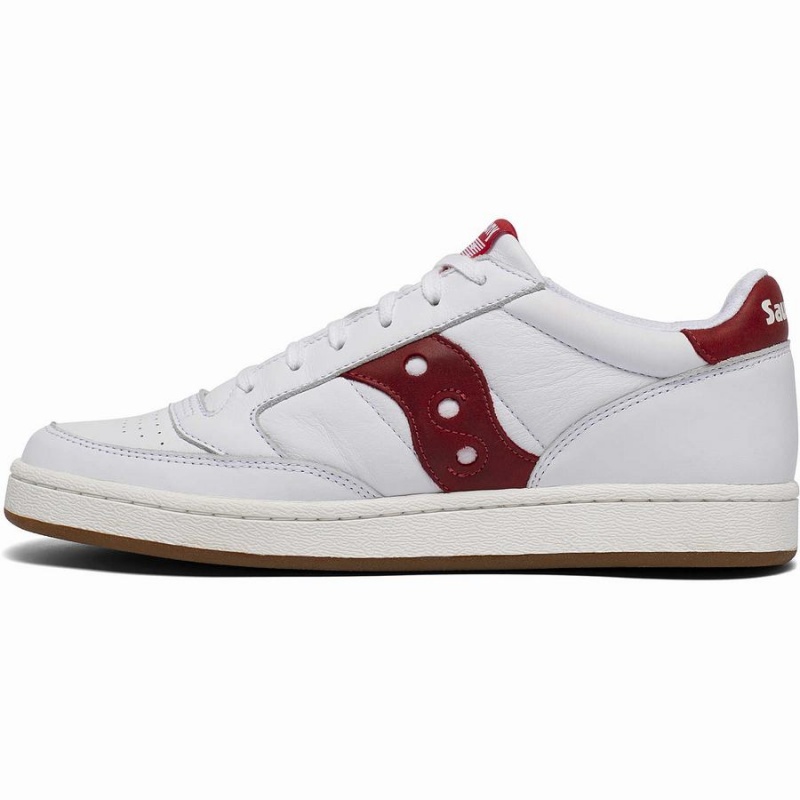 White / Red Saucony Jazz Court Men's Sneakers | Philippines S93625-Z04