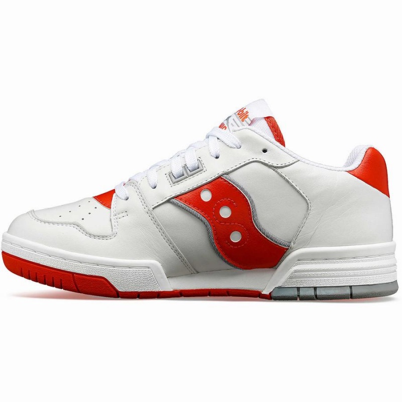 White / Red Saucony Spot-Bilt™ Sonic Low Men's Sneakers | Philippines S04372-P59