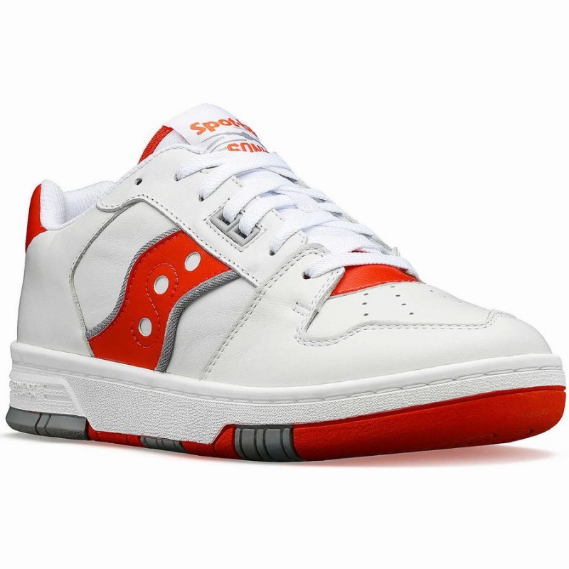 White / Red Saucony Spot-Bilt™ Sonic Low Men's Sneakers | Philippines S04372-P59