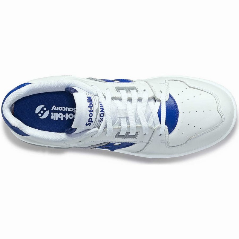 White / Royal Saucony Spot-Bilt™ Sonic Low Men's Sneakers | Philippines S29460-U89