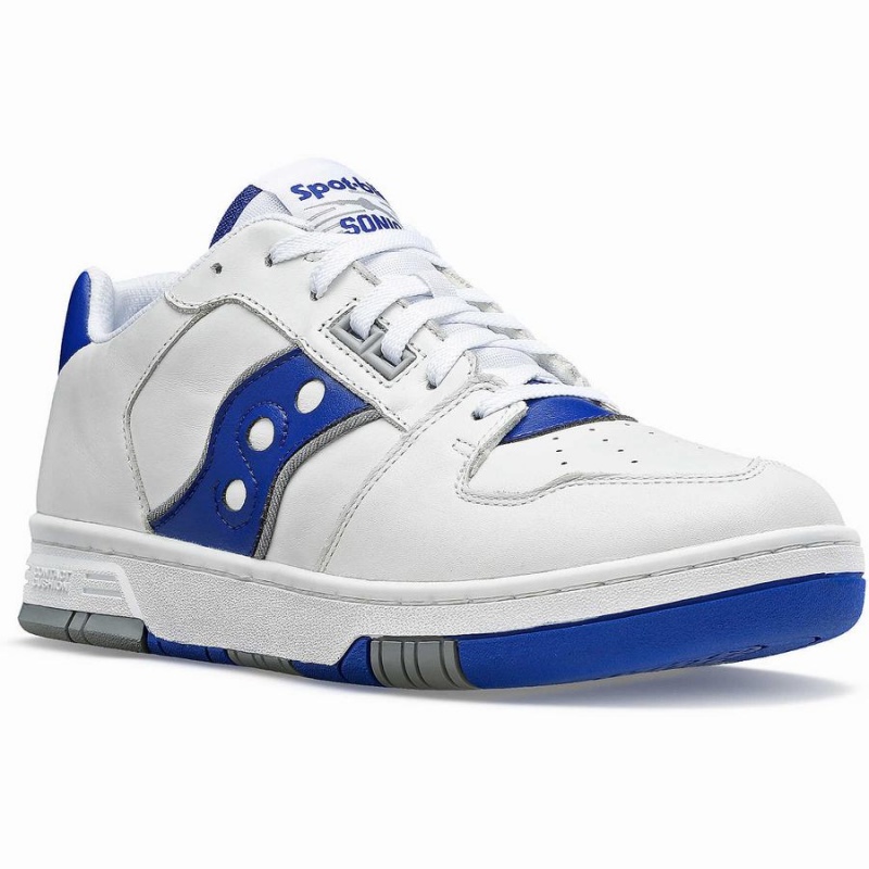 White / Royal Saucony Spot-Bilt™ Sonic Low Men's Sneakers | Philippines S29460-U89