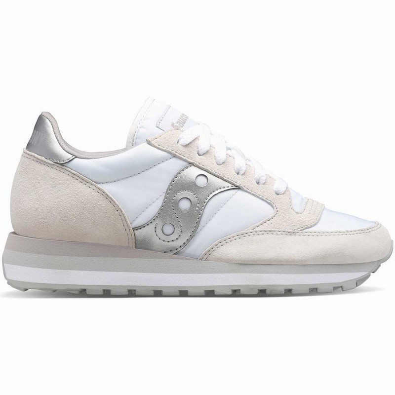 White / Silver Saucony Jazz Triple Women\'s Sneakers | Philippines S27853-W08