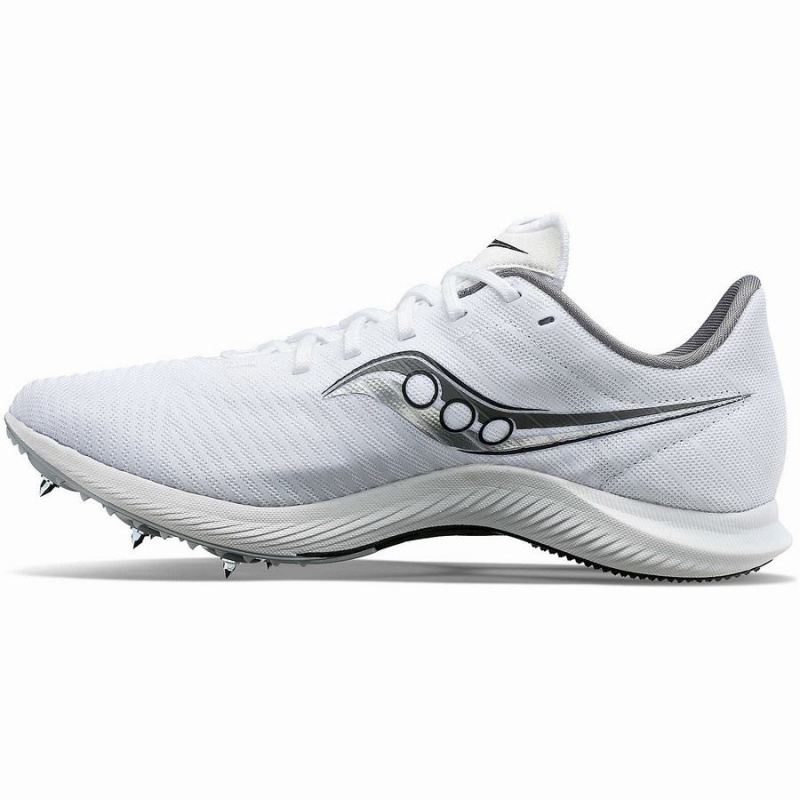 White / Silver Saucony Velocity MP Women's Track Spikes | Philippines S38970-U40