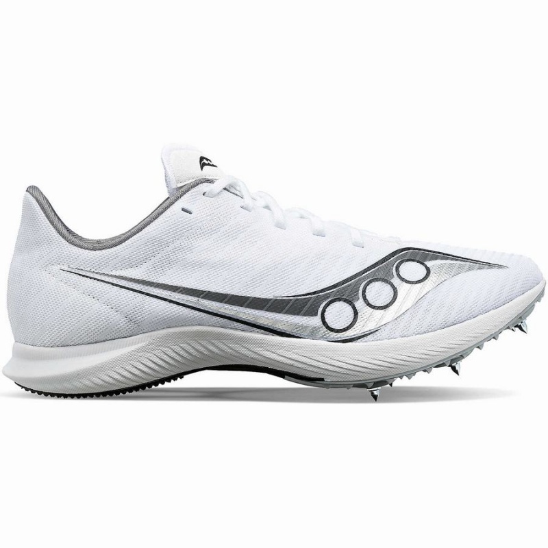 White / Silver Saucony Velocity MP Women\'s Track Spikes | Philippines S38970-U40