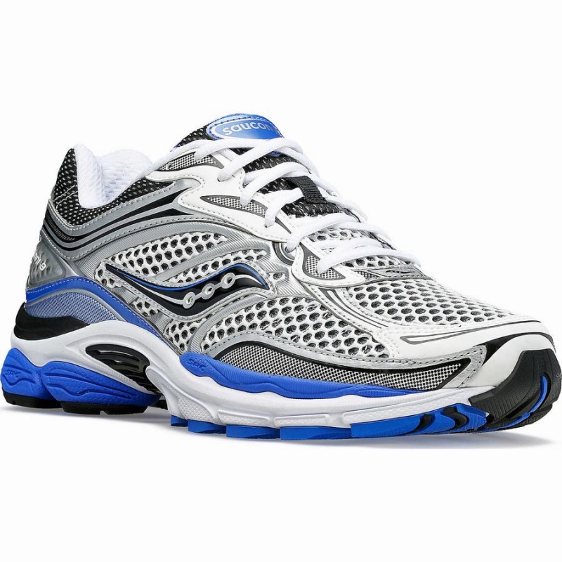 White / Silver / Blue Saucony OG ProGrid Omni 9 Men's Sneakers | Philippines S46183-L05