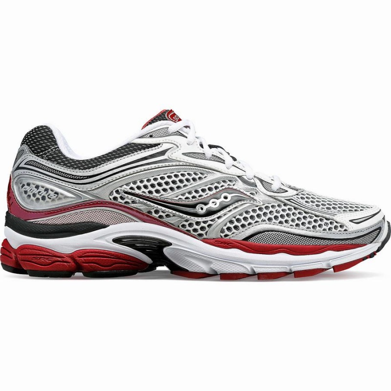 White / Silver / Red Saucony ProGrid Omni 9 OG Women\'s Sneakers | Philippines S87352-E04