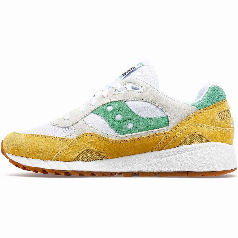 White / Yellow / Green Saucony Shadow 6000 Women's Sneakers | Philippines S81592-Z13