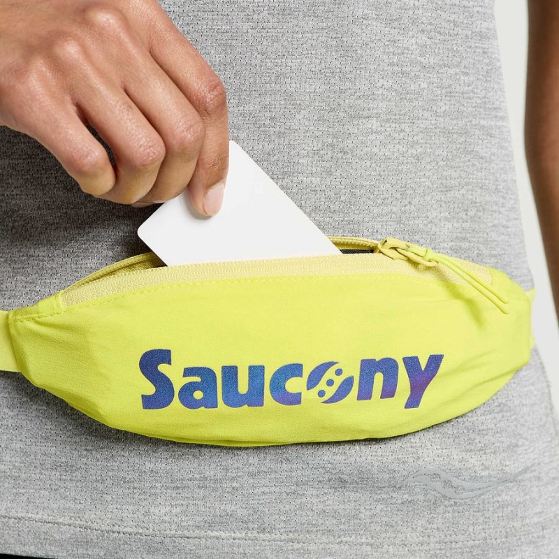 Yellow Saucony Outpace Run Belt Men's Belt Bags | Philippines S24659-A58