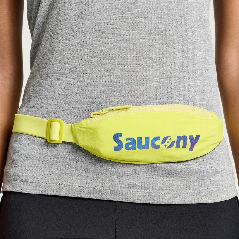 Yellow Saucony Outpace Run Belt Men's Belt Bags | Philippines S24659-A58