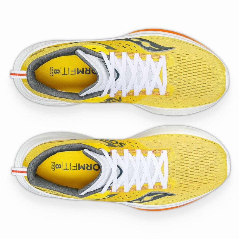 Yellow Saucony Ride 17 Men's Running Shoes | Philippines S96738-S20