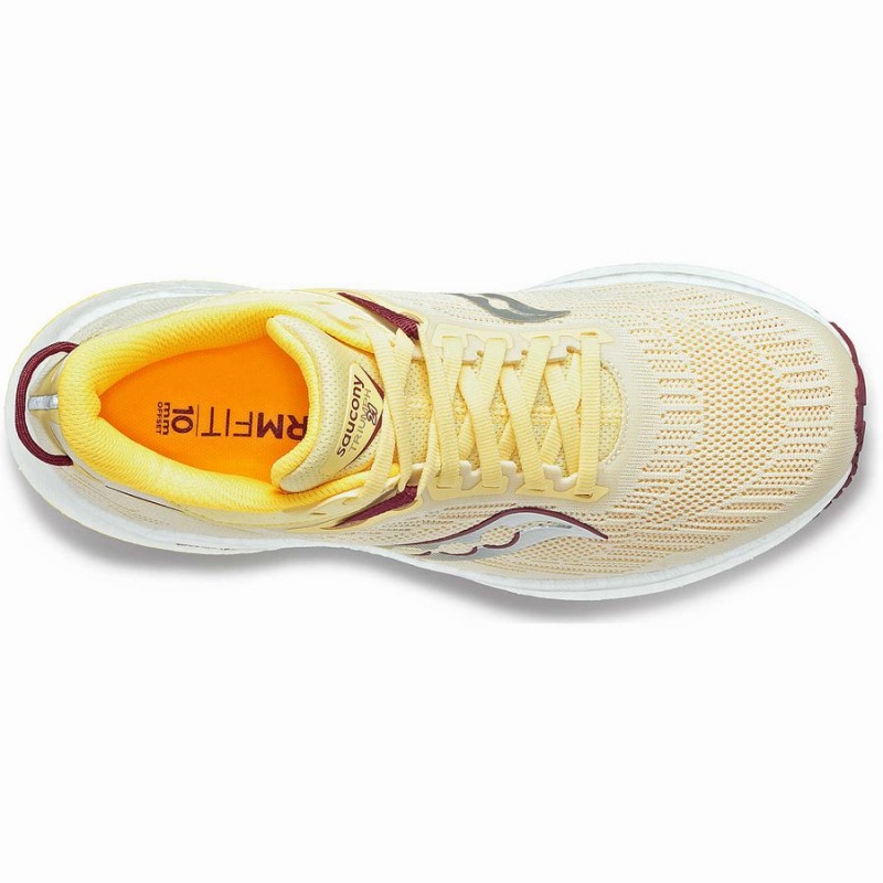 Yellow Saucony Triumph 21 Women's Running Shoes | Philippines S83697-N01