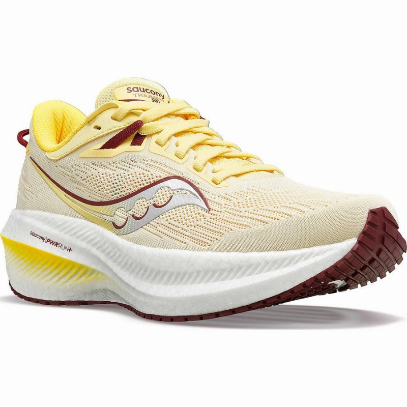 Yellow Saucony Triumph 21 Women's Running Shoes | Philippines S83697-N01