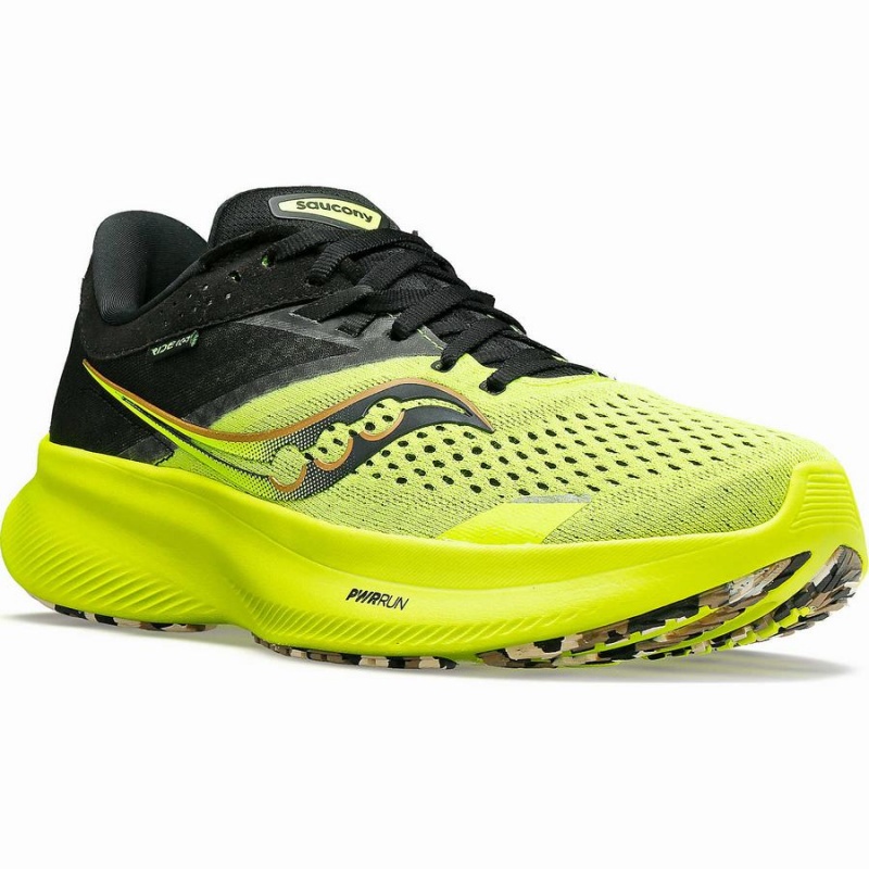 Yellow / Black Saucony Ride 16 Women's Running Shoes | Philippines S39584-X63