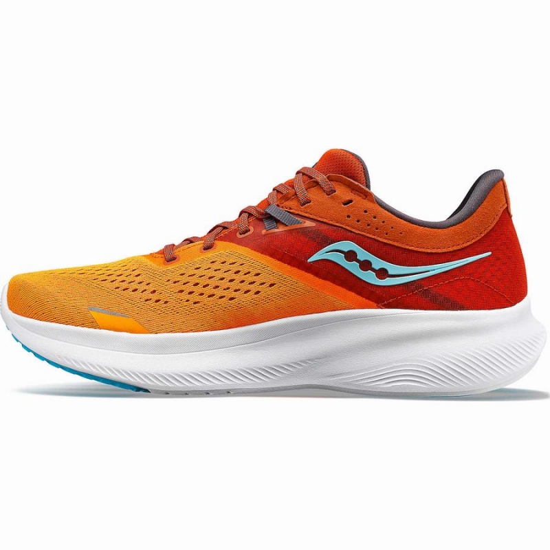 Yellow / Orange Saucony Ride 16 Wide Men's Running Shoes | Philippines S03247-L91