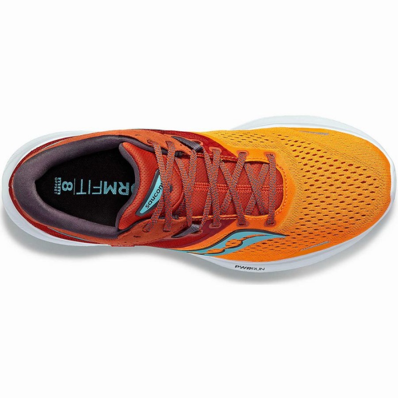 Yellow / Orange Saucony Ride 16 Wide Men's Running Shoes | Philippines S03247-L91